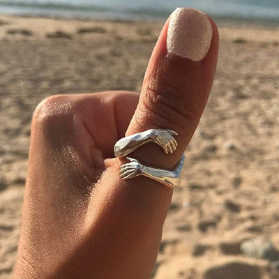 Verstellbarer Silber-Cuddle-Ring