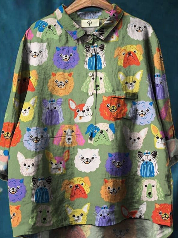 Allison - Künstlerisches Tierdruck-Shirt