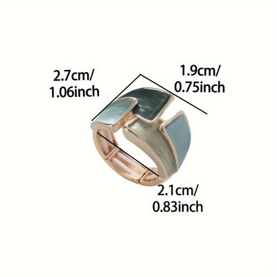 Vintage handgemalter Ring