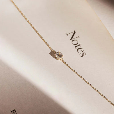Cléa Moissanit Steinarmband | Gold