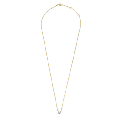 Cléa Moissanit Stein Halskette | Gold