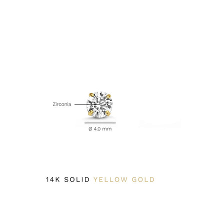 Larmes de Lune Stein Ohrstecker | Gold