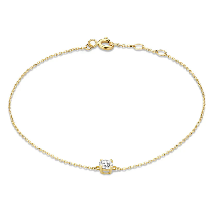 Cléa Moissanit Steinarmband | Gold