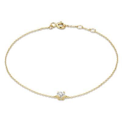 Cléa Moissanit Steinarmband | Gold