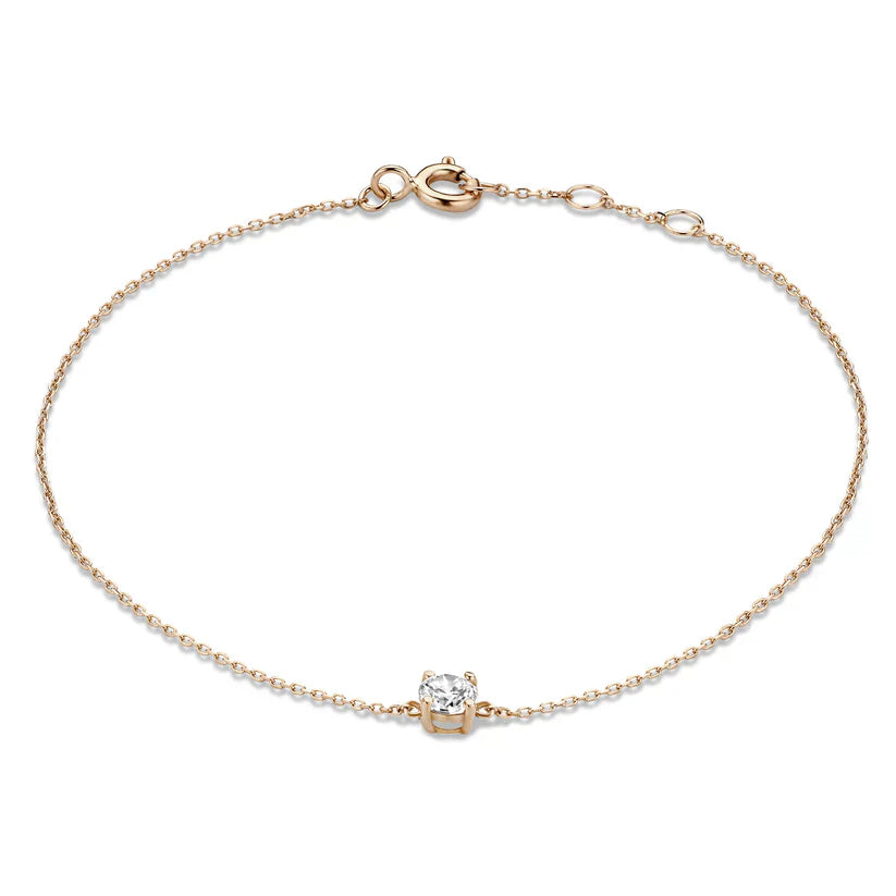Cléa Moissanit Steinarmband | Gold