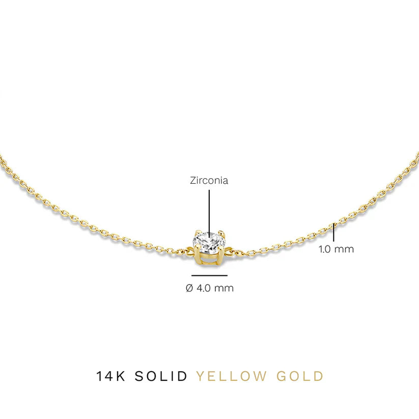 Cléa Moissanit Steinarmband | Gold