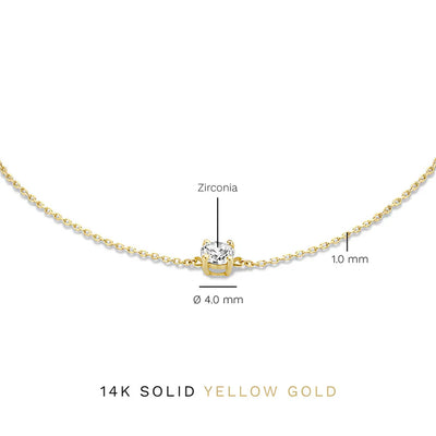 Cléa Moissanit Steinarmband | Gold