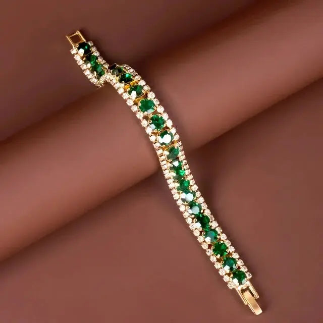 Goldgrünes Armband