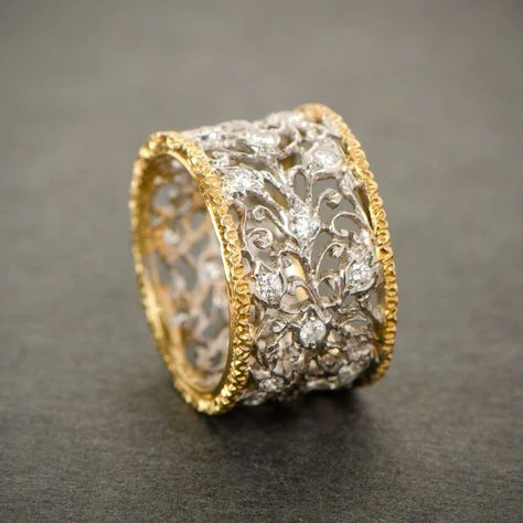 Mika - Vintage Zirkonia Efeu Ring