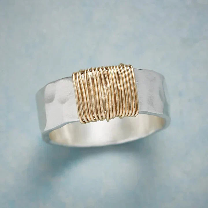 Vintage Gold Silberring