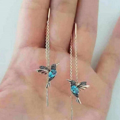 Kolibri Emaille- & Zirkonia-Ohrringe