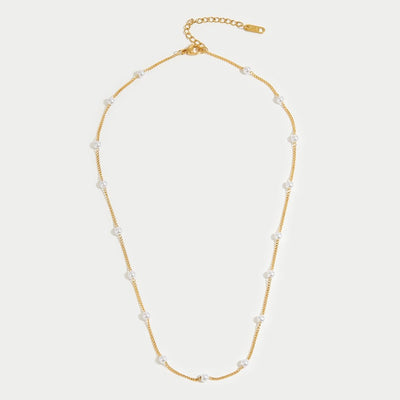 Reine Goldperlenkette