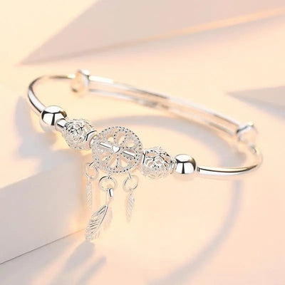 925 Silber verstellbares Traumfänger-Armband