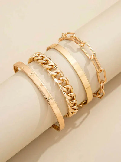 Elan Mercer Armband Set | Gold