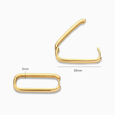 Große Icon Ohrringe | Gold