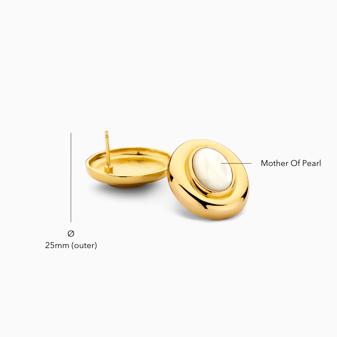 Giselle Perlenohrringe | Gold